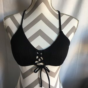 Pursuit Black swim top